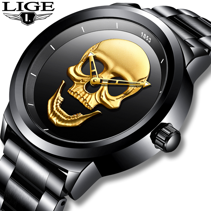Luxury Watch Mockup - LIGE sportowe męskie zegarki Top marka