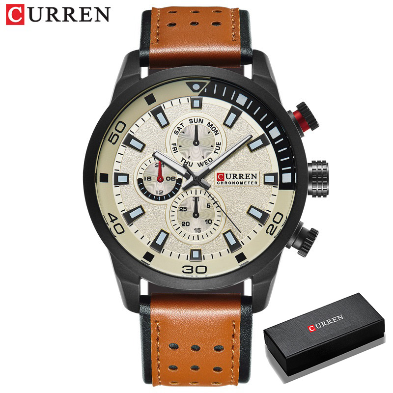Luxury Watch Mockup - 2017 CURREN stylowy zegarek mężczyźni luksusowej