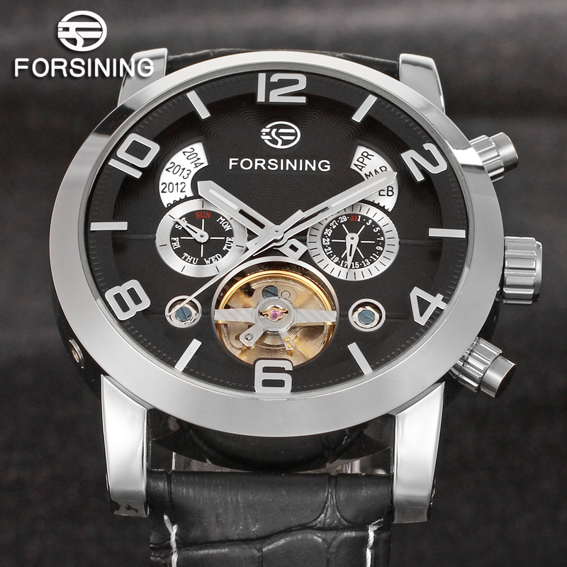 Regulator Display Watch - Forsining Fashion Mechaniczne męskie zegarki na