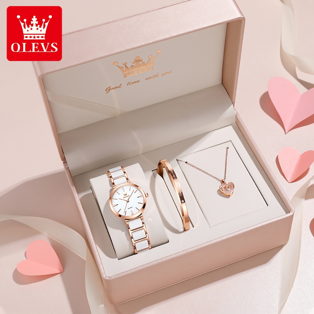Ladies Luxury Watch - OLEVS Damski Zegarek 5877 Luksusowy Elegancki