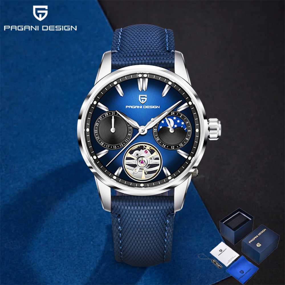 Luxury Watch Leather - Zegarek męski Pagani Design Tourbillon Luxury