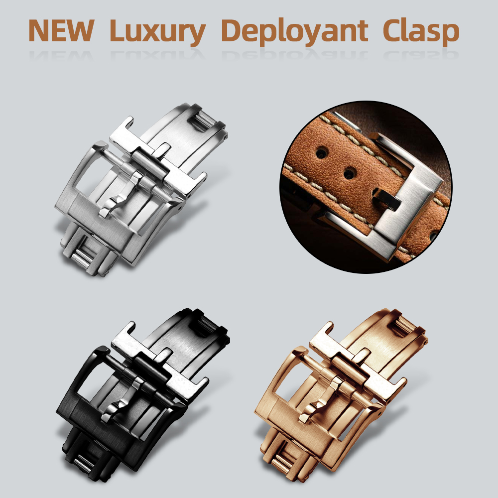 Luxury Watch Face - Nowy Luksusowy Zapięcie Zatrzaskowe 16mm 18mm