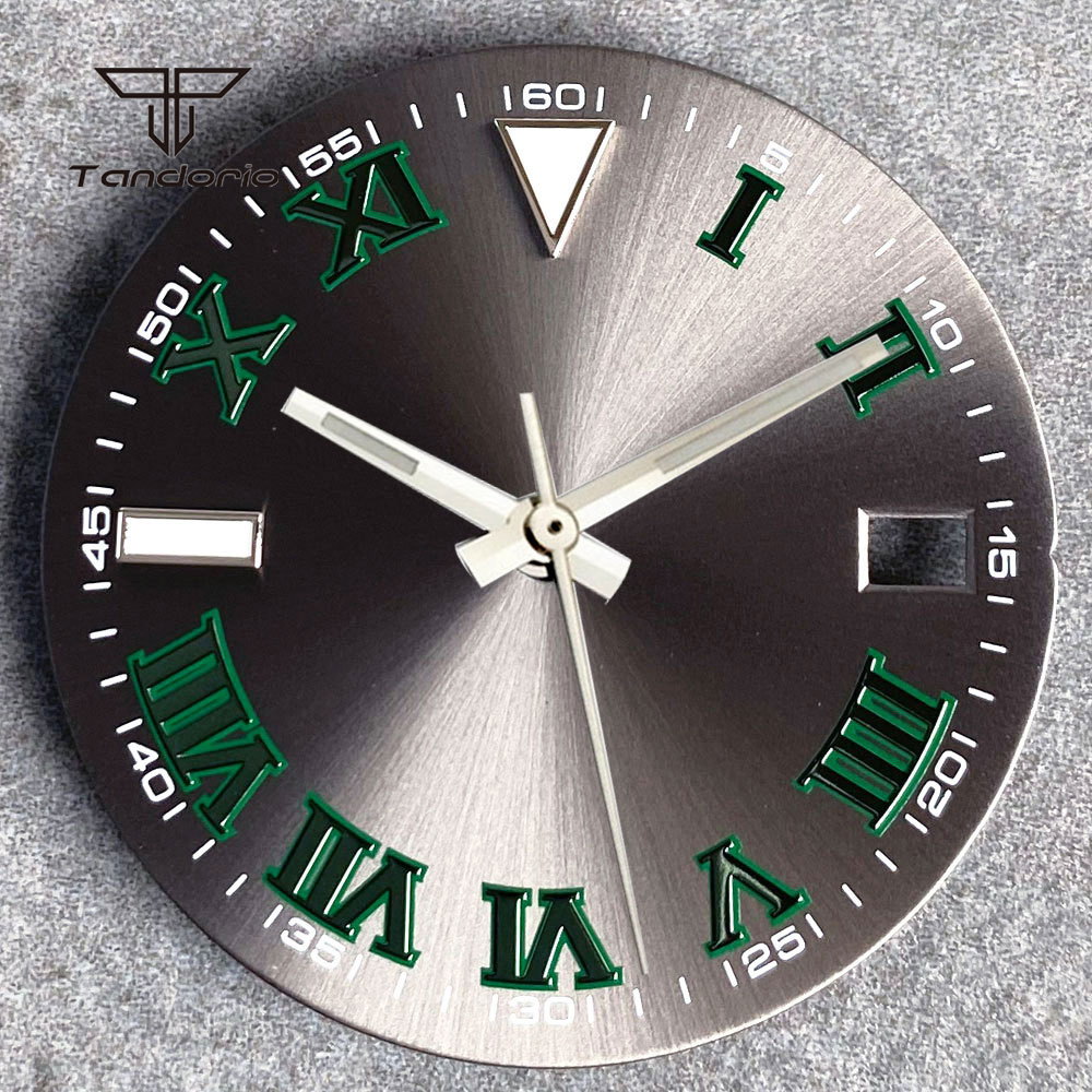 Luxury Watch Face - 29mm Szary zegarek Sunburst Dial Face