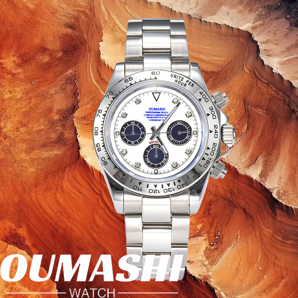 Luxury Watch Leather - Luksusowe zegarki VK63 ze szkłem szafirowym,