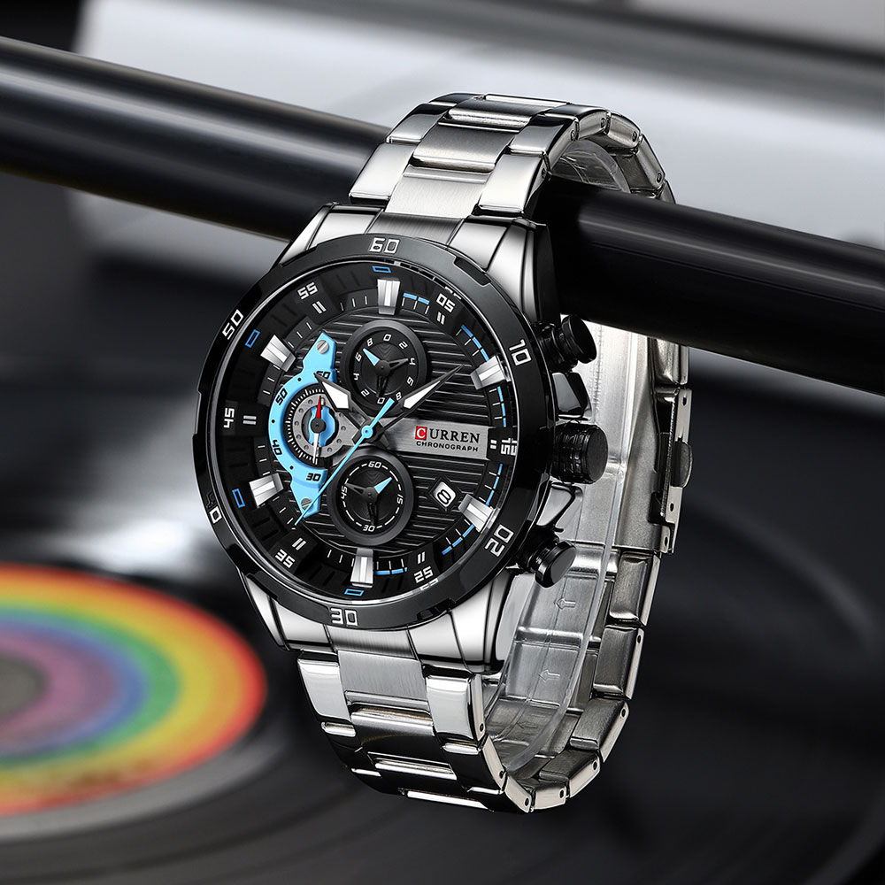 Zegarki dla mężczyzn CURREN Ma – Luxury Watch Mockup recenzja i cena