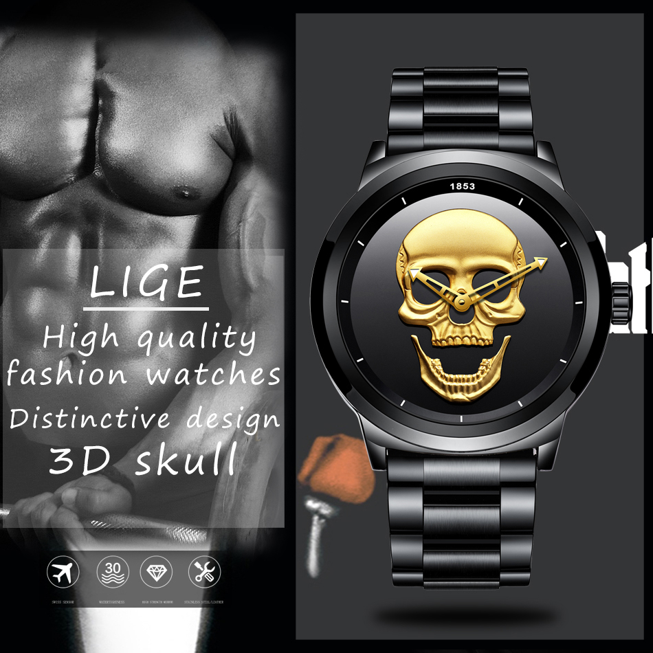 LIGE sportowe męskie zegarki T – Luxury Watch Mockup recenzja i cena