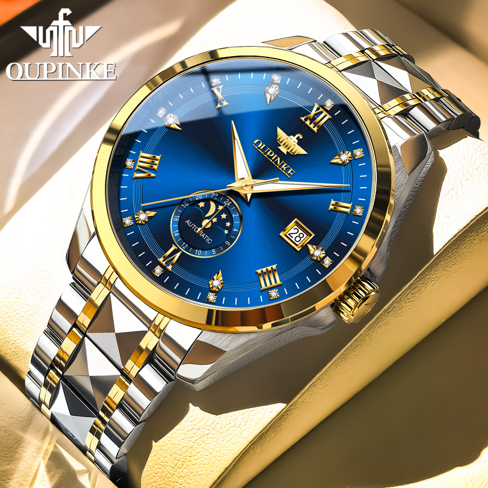 Zegarek męski OUPINKE, luksuso – Luxury Watch Leather recenzja i cena