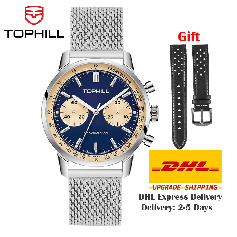 Zegarek chronograf TOPHILL, ze – Chronograph Flyback Watch recenzja i cena