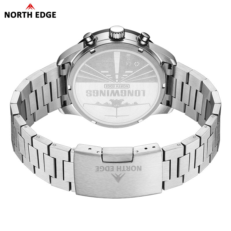 NORTH EDGE 2025 LONGWINGS męsk – Chronograph Flyback Watch recenzja i cena