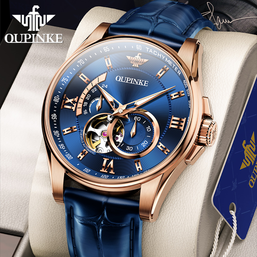 OUPINKE 3222 Oryginalny automa – Chronograph Flyback Watch recenzja i cena