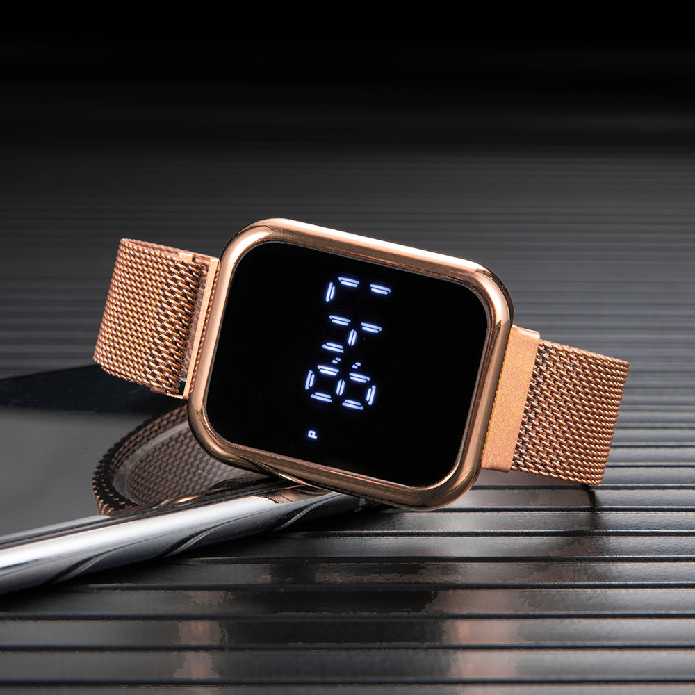 Modne prostokątne zegarki cyfr – Luxury Watch Life recenzja i cena