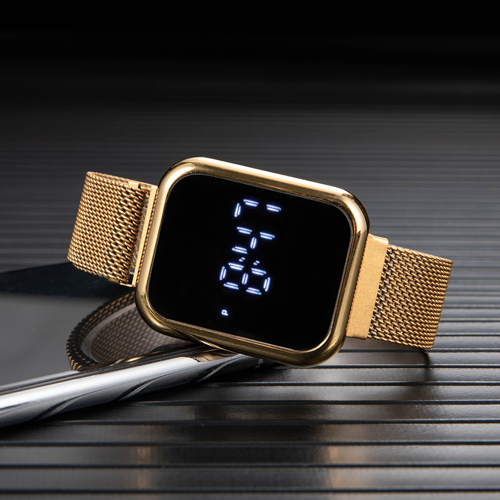 Modne prostokątne zegarki cyfr – Luxury Watch Life recenzja i cena