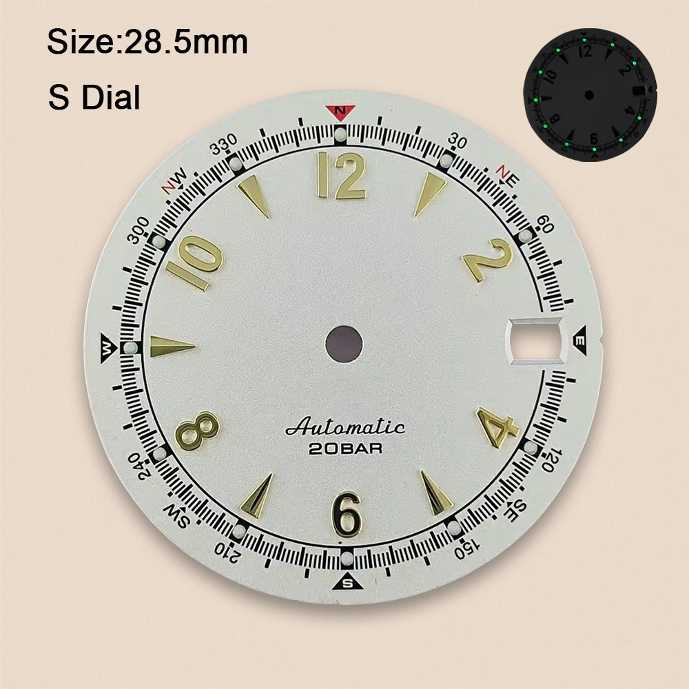 Tarcza zegarka NH35 z logo S,  – Luxury Watch Face recenzja i cena