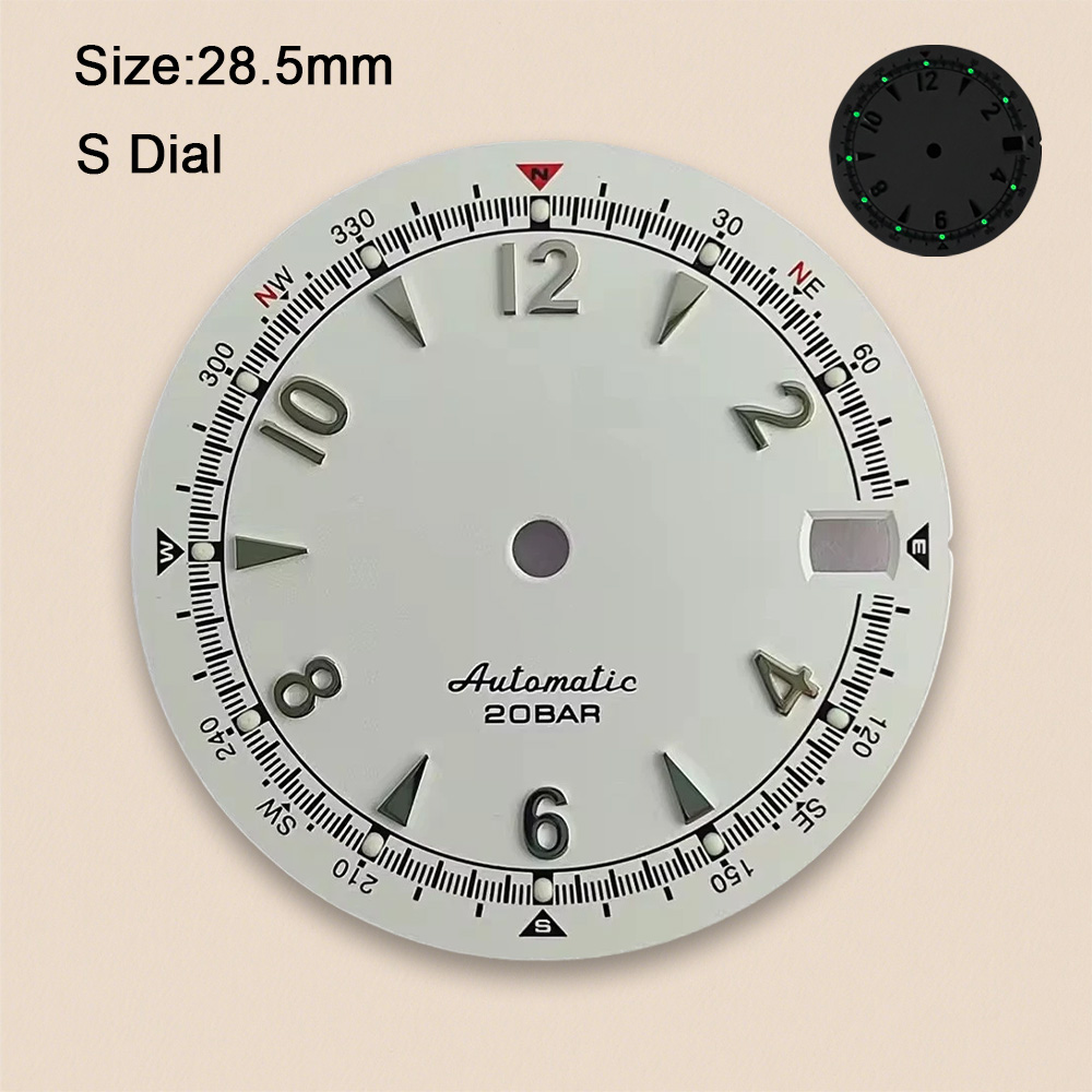 Tarcza zegarka NH35 z logo S,  – Luxury Watch Face recenzja i cena