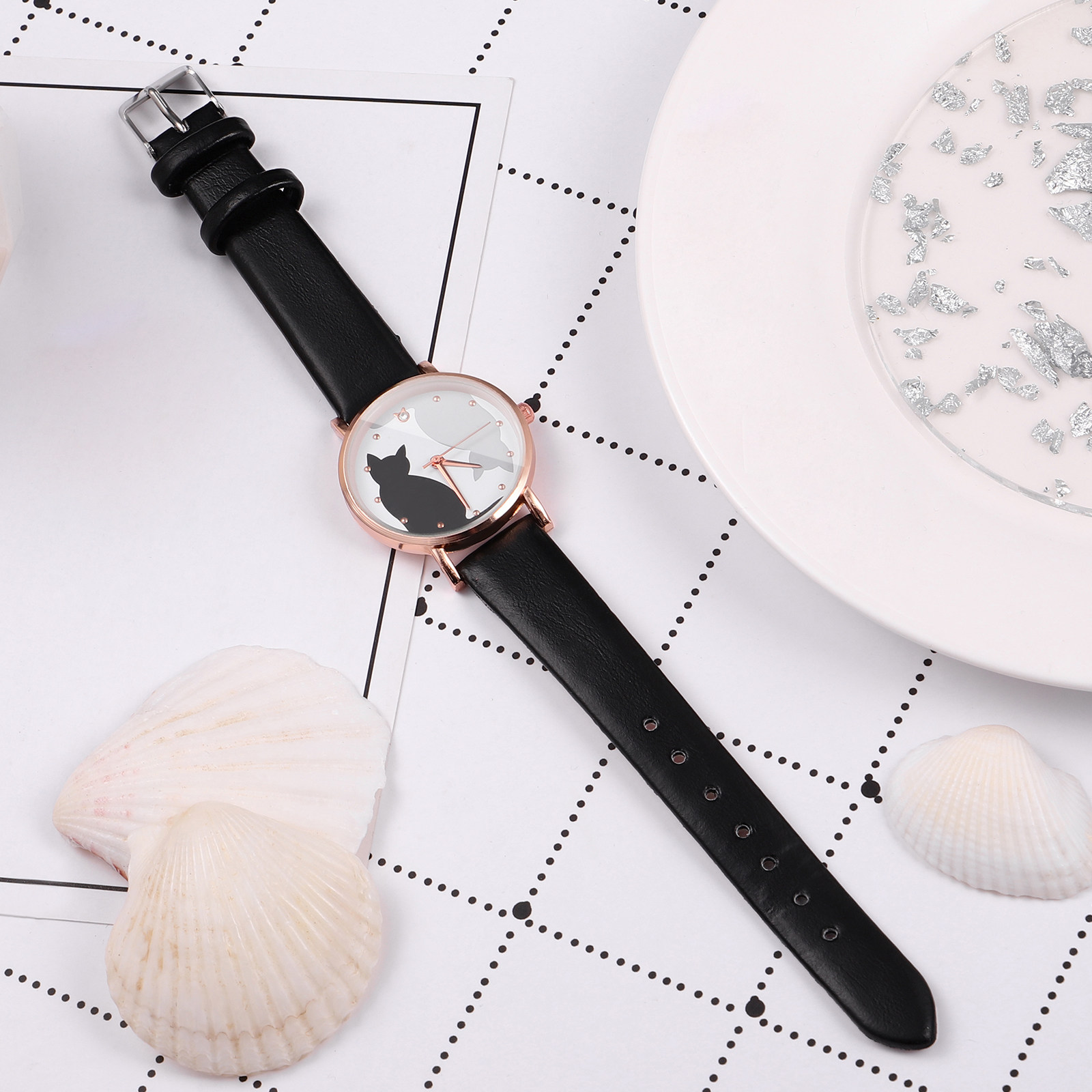 Uroczy zegarek dziecięcy z mot – Luxury Watch Gold And Black recenzja i cena