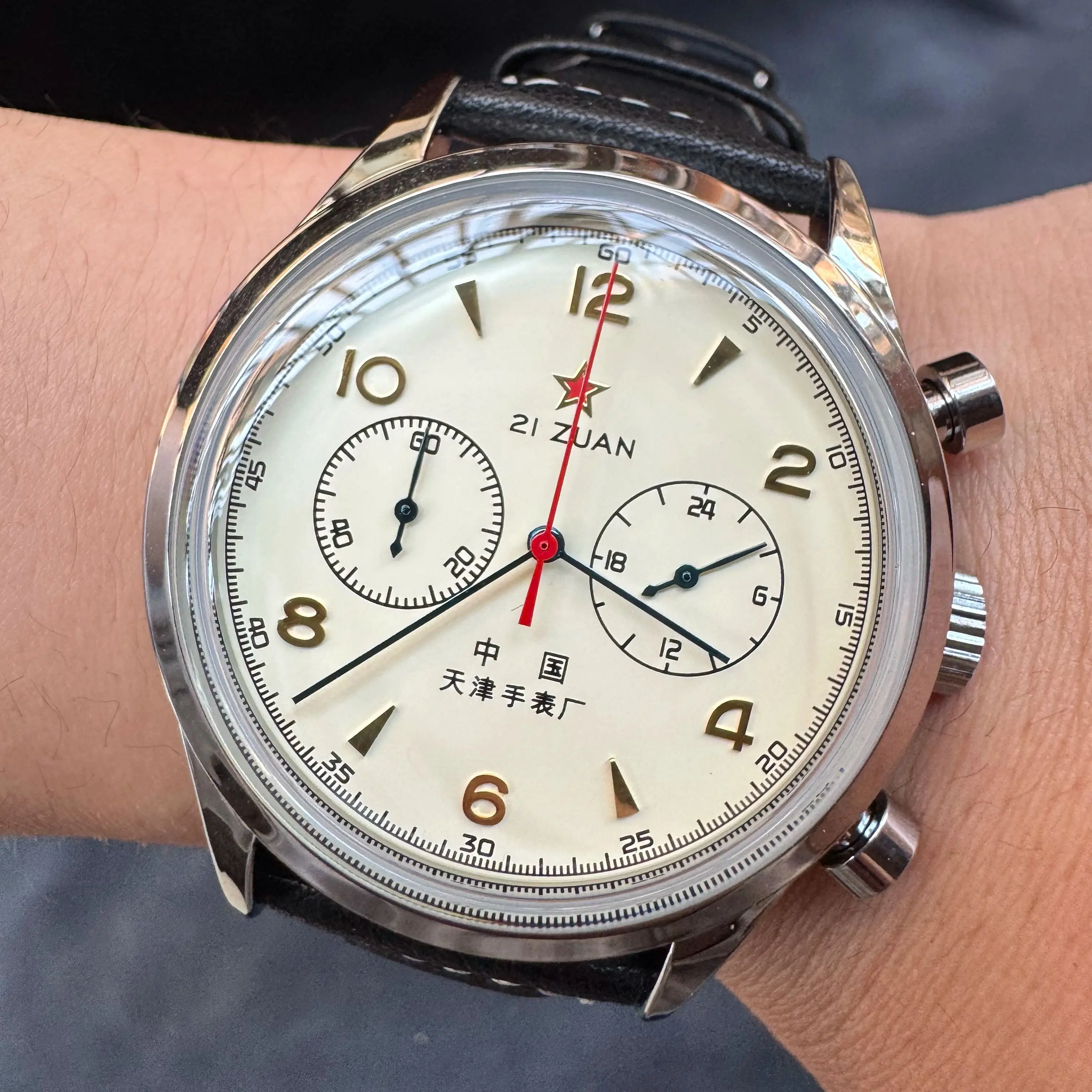 Zegarki męskie 1963 pilote, au – Chronograph Flyback Watch recenzja i cena