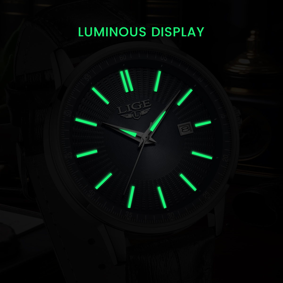 Zegarki męskie LIGE, luksusowa – Luxury Watch Mockup recenzja i cena