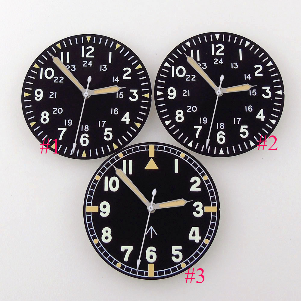 Czarna tarcza zegarka 33,5 mm  – Luxury Watch Face recenzja i cena