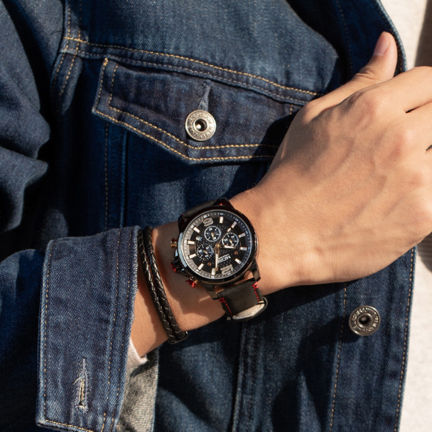 MEGIR 2020 Luksusowe Zegarki M – Luxury Watch Leather recenzja i cena