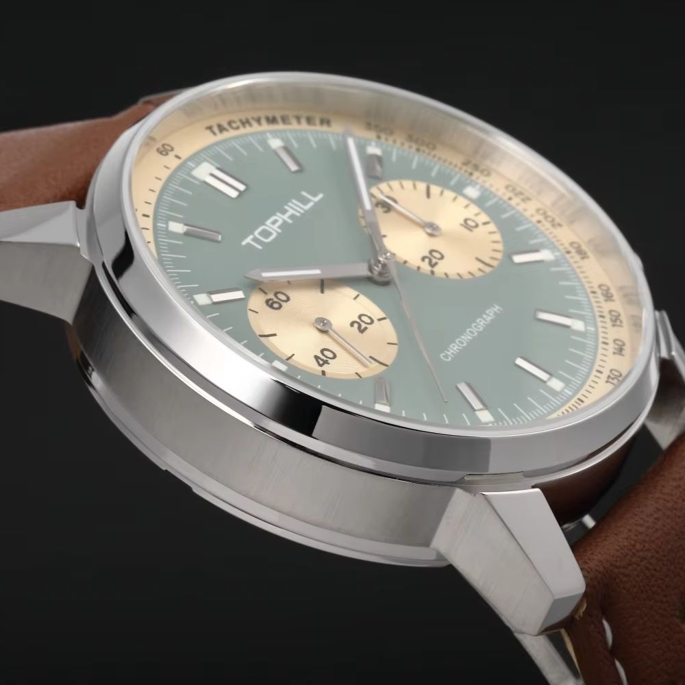 Zegarek męski TOPHILL Vintage  – Chronograph Flyback Watch recenzja i cena